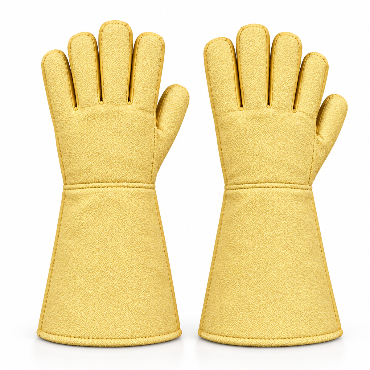 Thermelta Aramid Heat Resistant Foundary Gauntlet Gloves – High Temperature Protection 500 °C