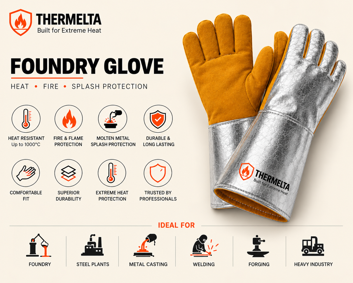 Thermelta Foundry Heat Resistant Gloves