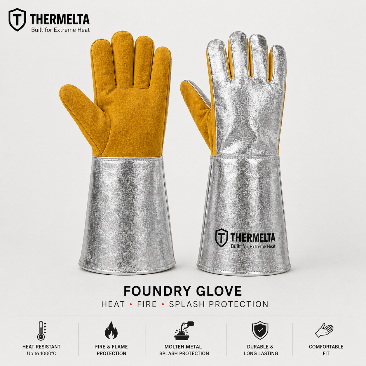 Thermelta Foundry Heat Resistant Gloves