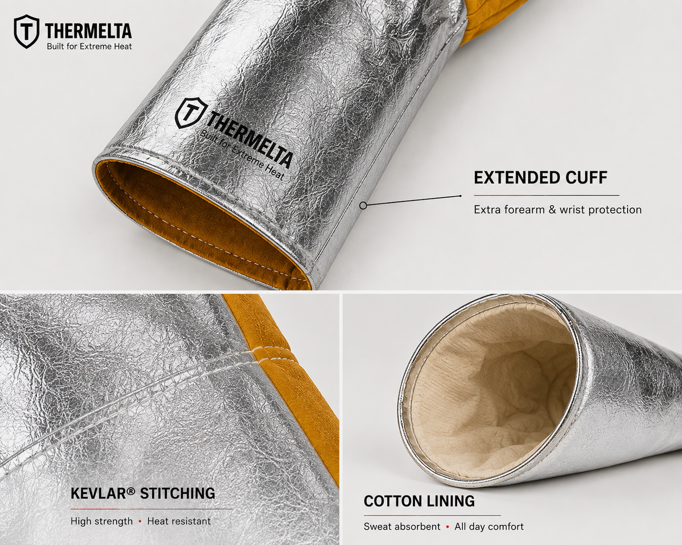 Thermelta Foundry Heat Resistant Gloves