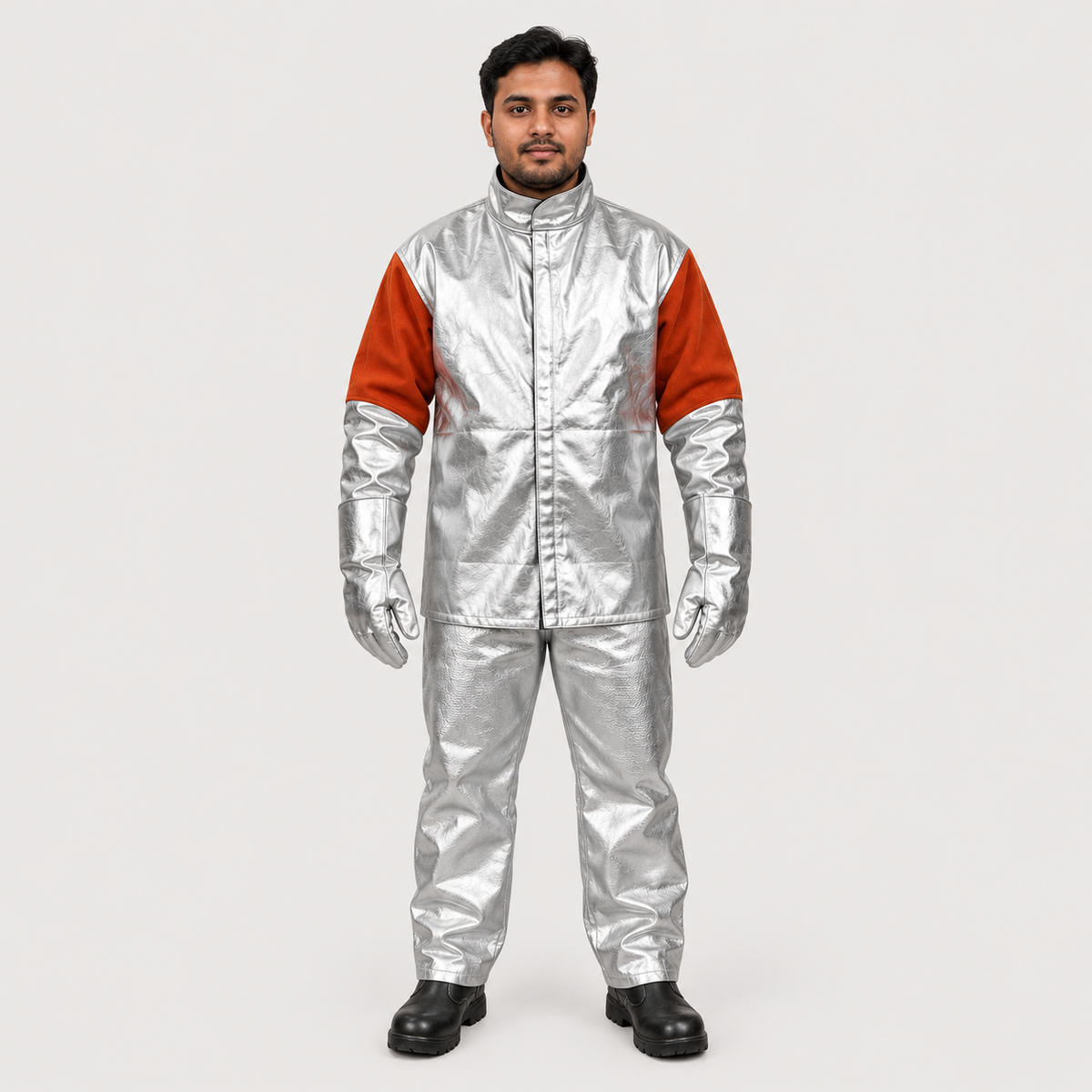 Thermelta Aluminized Proximity Suit — Full Body Reflective Heat Protection