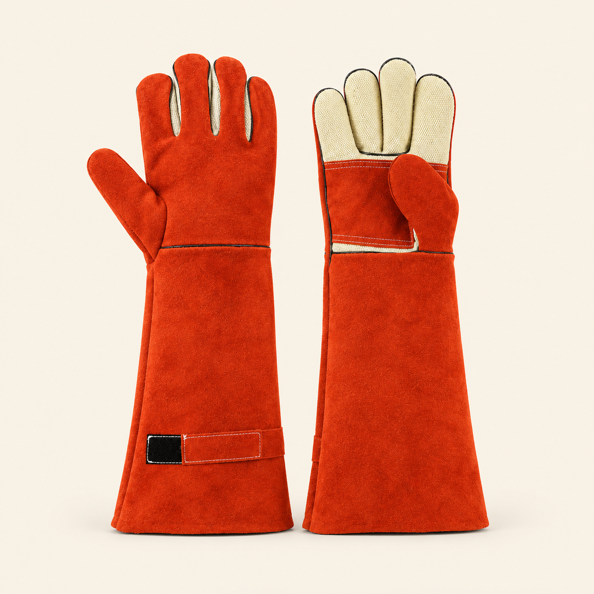 Thermelta Smelter Weld® Heavy-Duty Leather Foundry & Welding Gloves – Extended Cuff
