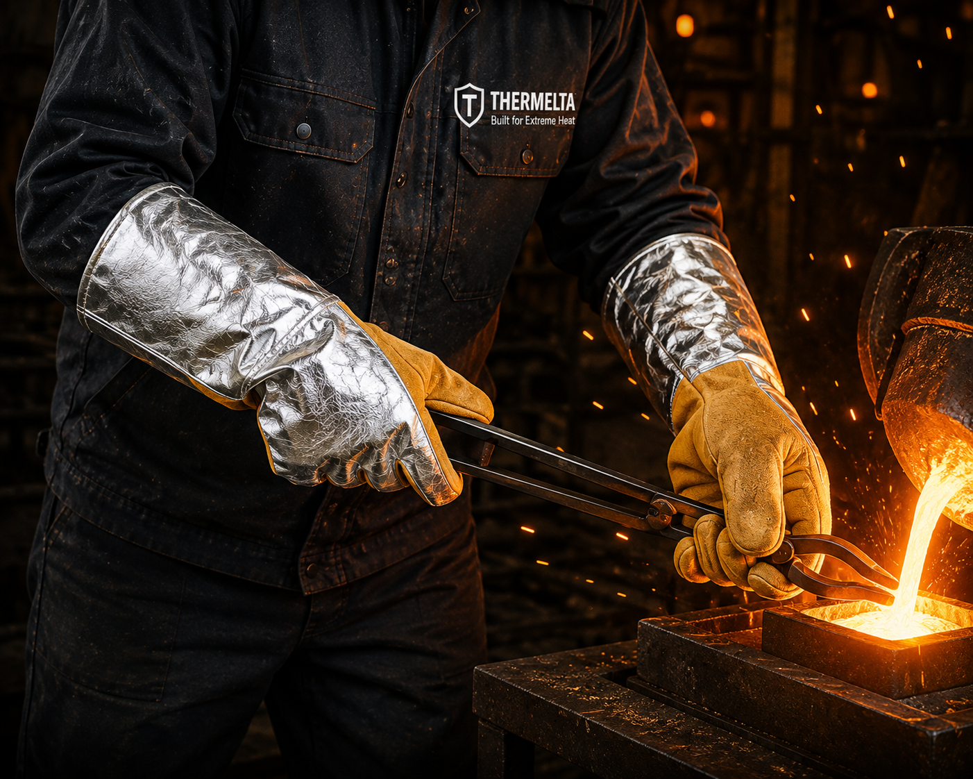 Thermelta Foundry Heat Resistant Gloves