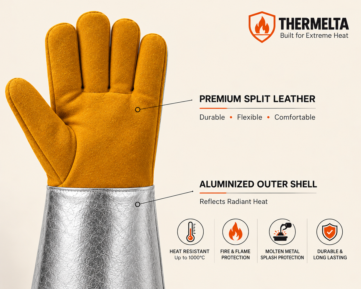 Thermelta Foundry Heat Resistant Gloves