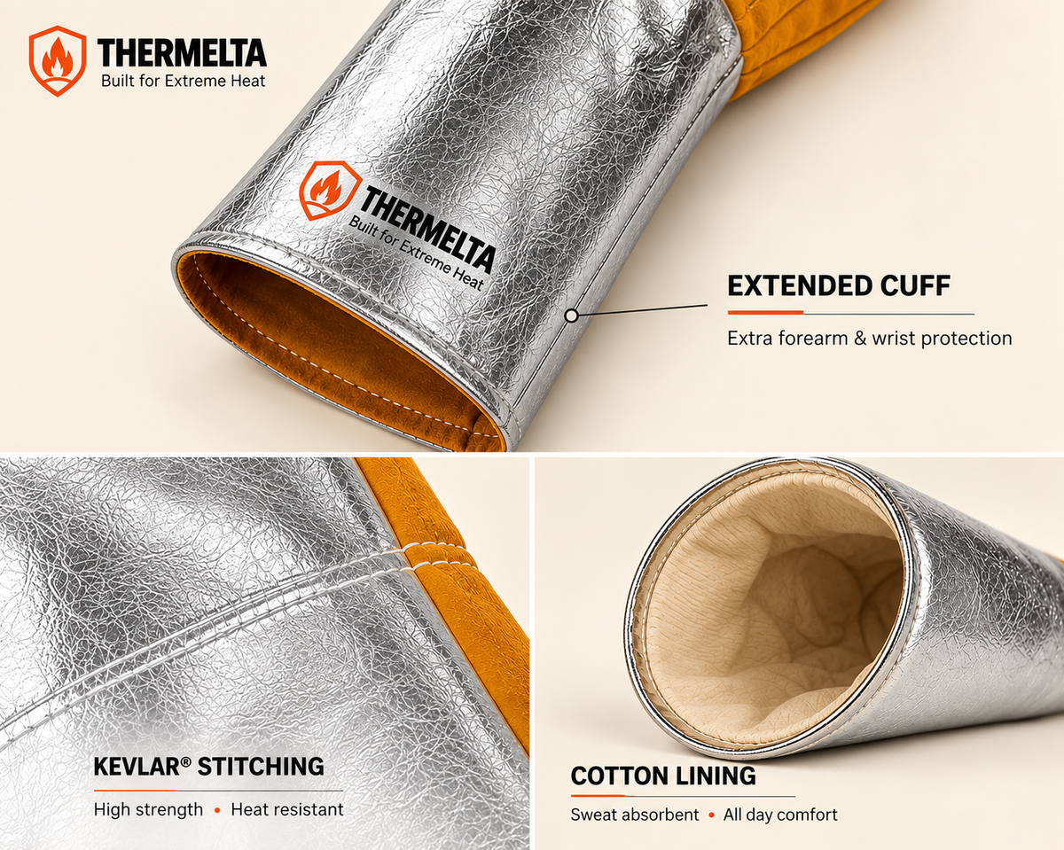 Thermelta Foundry Heat Resistant Gloves